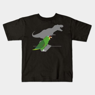 t-rex red lored amazon parrot Kids T-Shirt